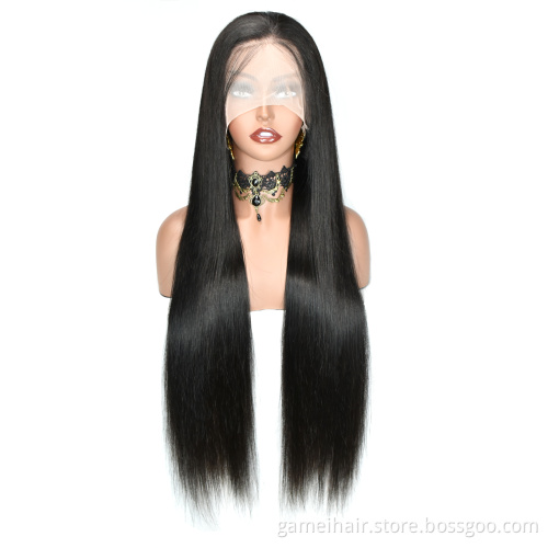 GMwig Lace Front Human Hair Lace Wigs.Brazilian Virgin Human Hair Wig.Cheap Straight Human Hair Lace Front Wig Wholesale Price